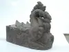  Product image 2 of the product “Makara, 50cm height . Cast stone with antique finish, handmade rework. ”